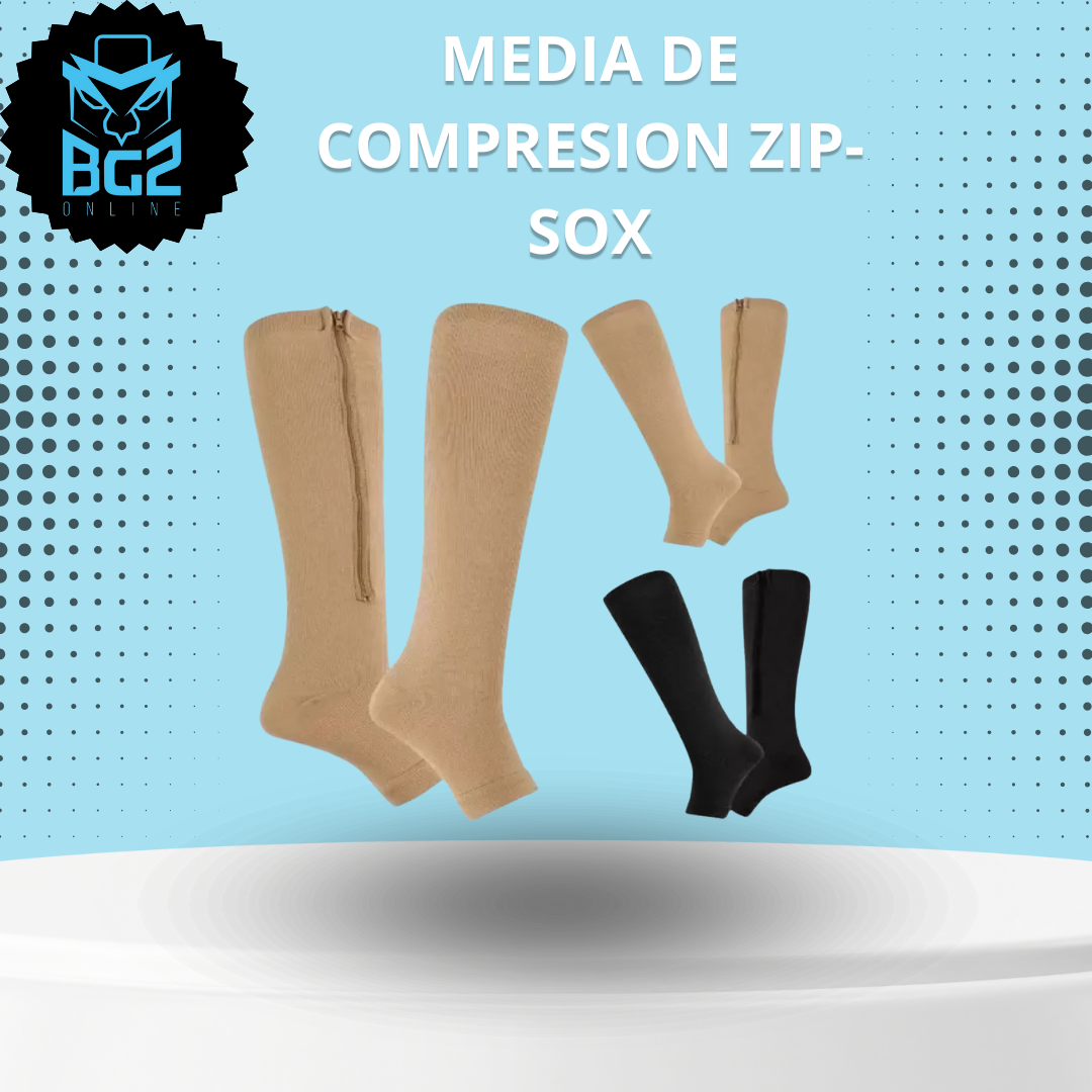 MEDIA DE COMPRESION ZIP-SOX